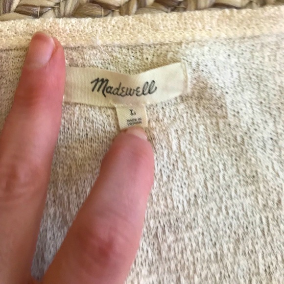 Cream Madewell Crop - Picture 3 of 5